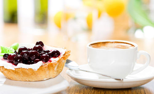 Fruit Filo Cup Coffee