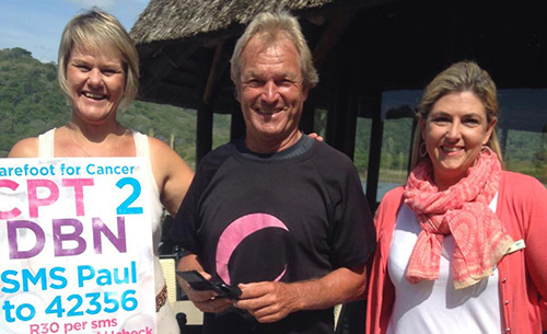 Barefoot for cancer runners at Umngazi Beach